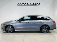 USED 2023 23 MERCEDES-BENZ CLA 1.3 CLA250e 15.6kWh AMG Line (Premium) Shooting Brake 5dr Petrol Plug-in Hybrid 8G-DCT Euro 6 (s/s) (218 ps) Mountain Grey | Black Alcantara Interior with Red Stitching | Ambient Lighting | Apple CarPlay | Night Pack | Heated Seats | ULEZ OK