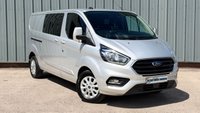 USED 2022 72 FORD TRANSIT CUSTOM 72 LIMITED 6 SEAT DCIV CREW CAB L2 LWB Euro 6 2.0 320 170 BHP 14995 + 2999 VAT = 17994 inc VAT