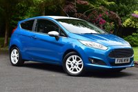 USED 2016 16 FORD FIESTA 1.0T EcoBoost Zetec Blue Edition Hatchback 3dr Petrol Manual Euro 6 (s/s) (100 ps) FULL FORD SERVICE HISTORY, 7 STAMPS