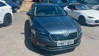 USED 2017 67 SKODA SUPERB Grey 2.0 TSI SE L Executive Estate, 100,000 miles, Euro 6, DSG Automatic, Leather, Sat nav, 18in alloys, F&R sensors, ULEZ compliant. This exceptional 2017 Skoda Superb 2.0 TSI SE L Executive DSG Estate is a superb example of Skoda's flagship family vehicle, having had just two previous owners from new. Powered by the impressive 2.0 litre turbocharged petrol engine producing 220 PS and paired with the smooth DSG automatic gearbox, it delivers outstanding performance whilst maintaining excellent comfort and refinement. Capable of reaching 0-60 mph in just 6.9 seconds, this Superb offers effortless motorway cruising and responsi
