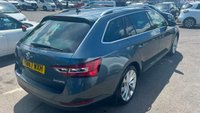 USED 2017 67 SKODA SUPERB Grey 2.0 TSI SE L Executive Estate, 100,000 miles, Euro 6, DSG Automatic, Leather, Sat nav, 18in alloys, F&R sensors, ULEZ compliant. This exceptional 2017 Skoda Superb 2.0 TSI SE L Executive DSG Estate is a superb example of Skoda's flagship family vehicle, having had just two previous owners from new. Powered by the impressive 2.0 litre turbocharged petrol engine producing 220 PS and paired with the smooth DSG automatic gearbox, it delivers outstanding performance whilst maintaining excellent comfort and refinement. Capable of reaching 0-60 mph in just 6.9 seconds, this Superb offers effortless motorway cruising and responsi