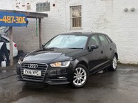 USED 2016 16 AUDI A3 1.4 TFSI SE Sportback 5dr Petrol Manual Euro 6 (s/s) (125 ps) THIS LOVELY 1.4 PETROL SPORTBACK COMES WITH AN MOT UNTIL MAY 2027, AN AA INSPECTION, DAB RADIO, BLUETOOTH, ALLOY WHEELS AND MUCH MORE
