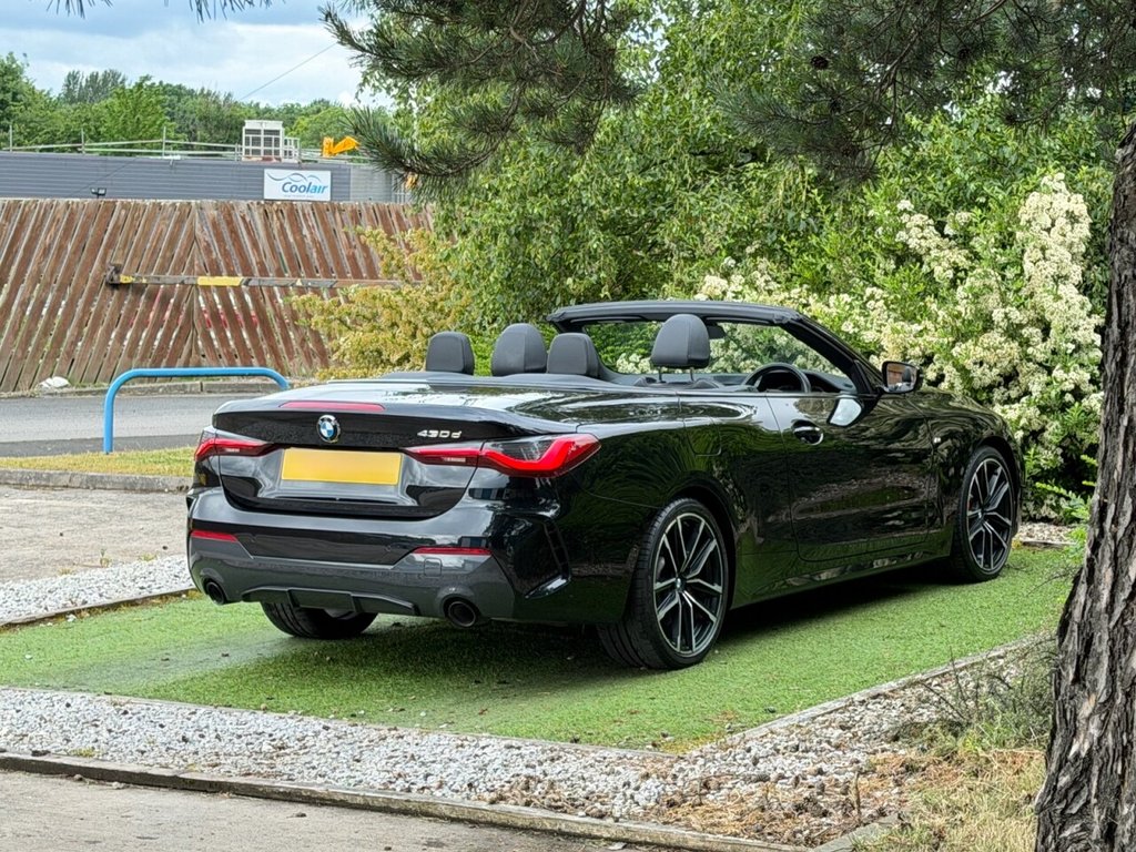 USED 2021 71 BMW 4 SERIES 3.0 430d MHT M Sport Convertible 2dr Diesel Hybrid Auto Euro 6 (s/s) (286 ps) HEATED LEATHER, R/CAM, S/NAV