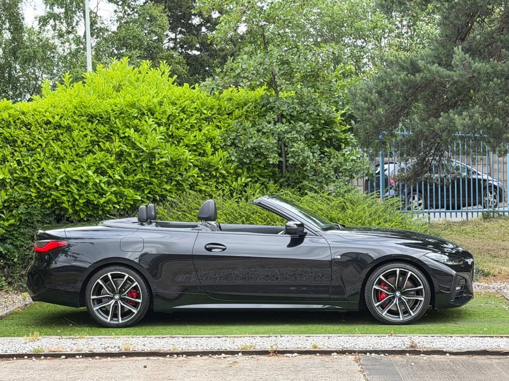 USED 2021 71 BMW 4 SERIES 3.0 430d MHT M Sport Convertible 2dr Diesel Hybrid Auto Euro 6 (s/s) (286 ps) HEATED LEATHER, R/CAM, S/NAV