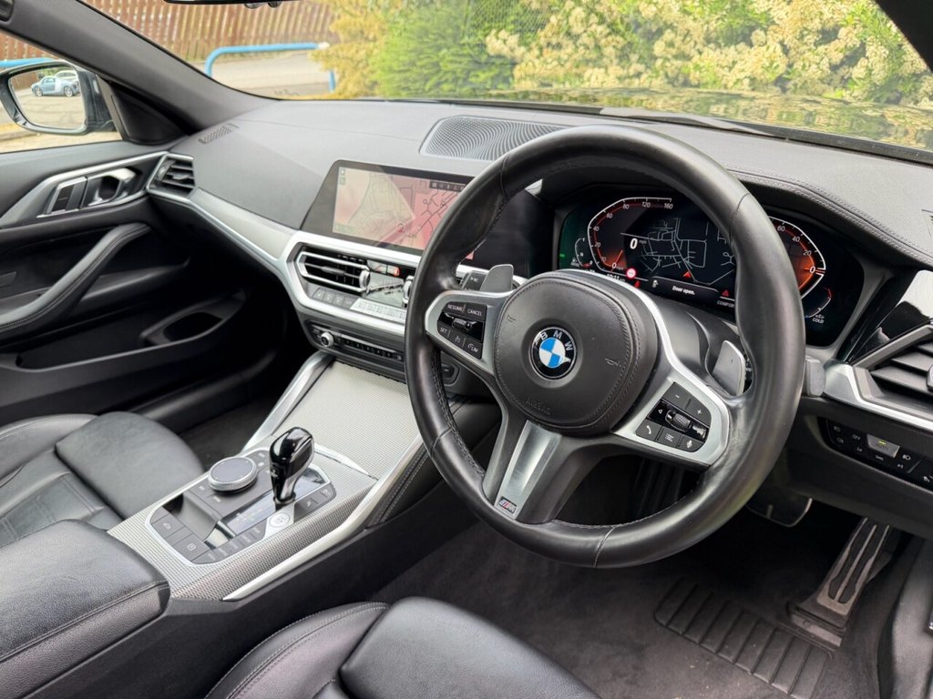 USED 2021 71 BMW 4 SERIES 3.0 430d MHT M Sport Convertible 2dr Diesel Hybrid Auto Euro 6 (s/s) (286 ps) HEATED LEATHER, R/CAM, S/NAV