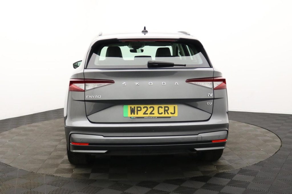 USED 2022 22 SKODA ENYAQ iV 62kWh 60 SUV 5dr Electric Auto (DC120kW) (179 ps) Car Play, Sat Nav, Sensors