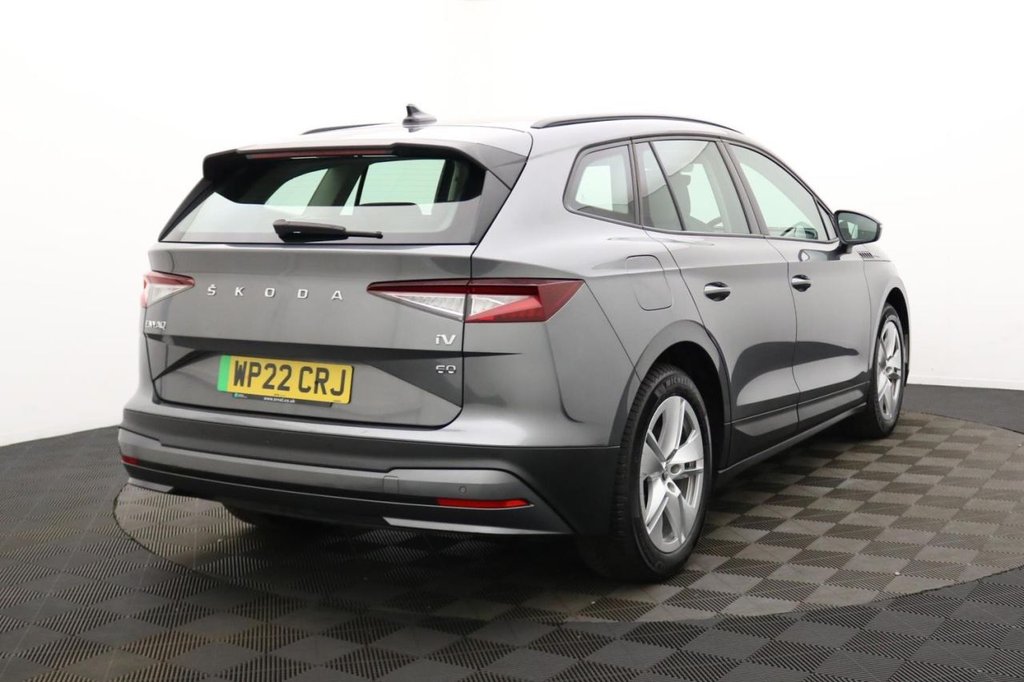 USED 2022 22 SKODA ENYAQ iV 62kWh 60 SUV 5dr Electric Auto (DC120kW) (179 ps) Car Play, Sat Nav, Sensors