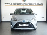 USED 2018 67 TOYOTA YARIS 1.5 VVT-h Icon Tech Hatchback 5dr Petrol Hybrid E-CVT Euro 6 (s/s) (100 ps) LOW MILEAGE GEM + SATELLITE NAVIGATION + REAR VIEW CAMERA + APPS CONTROL / MIRROR LINK + BLUETOOTH CONNECTIVITY INCLUDING MEDIA STREAMING + FRONT AND REAR PARKING SENSORS + LANE ASSIST + CRUISE CONTROL + DAB DIGITAL RADIO + IN CAR ENTERTAINMENT WITH TOUCH SCREEN MEDIA DISPLAY + LEATHER MULTI FUNCTION STEERING WHEEL + AUTOMATIC HEADLIGHTS + DAY TIME RUNNING LIGHTS + DUAL ZONE CLIMATE CONTROL + AIR CONDITIONING + ELECTRIC WINDOWS + ELECTRIC DOOR MIRRORS + 15 INCH ALLOY WHEELS...