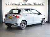 USED 2018 67 TOYOTA YARIS 1.5 VVT-h Icon Tech Hatchback 5dr Petrol Hybrid E-CVT Euro 6 (s/s) (100 ps) LOW MILEAGE GEM + SATELLITE NAVIGATION + REAR VIEW CAMERA + APPS CONTROL / MIRROR LINK + BLUETOOTH CONNECTIVITY INCLUDING MEDIA STREAMING + FRONT AND REAR PARKING SENSORS + LANE ASSIST + CRUISE CONTROL + DAB DIGITAL RADIO + IN CAR ENTERTAINMENT WITH TOUCH SCREEN MEDIA DISPLAY + LEATHER MULTI FUNCTION STEERING WHEEL + AUTOMATIC HEADLIGHTS + DAY TIME RUNNING LIGHTS + DUAL ZONE CLIMATE CONTROL + AIR CONDITIONING + ELECTRIC WINDOWS + ELECTRIC DOOR MIRRORS + 15 INCH ALLOY WHEELS...