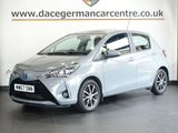 USED 2018 67 TOYOTA YARIS 1.5 VVT-h Icon Tech Hatchback 5dr Petrol Hybrid E-CVT Euro 6 (s/s) (100 ps) LOW MILEAGE GEM + SATELLITE NAVIGATION + REAR VIEW CAMERA + APPS CONTROL / MIRROR LINK + BLUETOOTH CONNECTIVITY INCLUDING MEDIA STREAMING + FRONT AND REAR PARKING SENSORS + LANE ASSIST + CRUISE CONTROL + DAB DIGITAL RADIO + IN CAR ENTERTAINMENT WITH TOUCH SCREEN MEDIA DISPLAY + LEATHER MULTI FUNCTION STEERING WHEEL + AUTOMATIC HEADLIGHTS + DAY TIME RUNNING LIGHTS + DUAL ZONE CLIMATE CONTROL + AIR CONDITIONING + ELECTRIC WINDOWS + ELECTRIC DOOR MIRRORS + 15 INCH ALLOY WHEELS...
