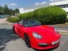 USED 2009 09 PORSCHE BOXSTER 3.4 987 S Convertible 2dr Petrol Manual (223 g/km, 310 bhp)-Lovely Example, Finished In Rare Guards Red-Heated Stone Grey Leather Upholstery-Sound Package Plus-Wind Deflector-Rear Park Assist-6 Speed Manual-Bluetooth-Satnav-19 Inch Carrera Sport Alloy Wheels-What a Car. 