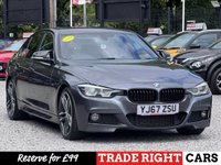 USED 2017 67 BMW 3 SERIES 330d 3.0 M-Sport Shadow Edition [Nav] 4dr - &pound;4k Extras! RED LEATHER | PRO NAV | HK