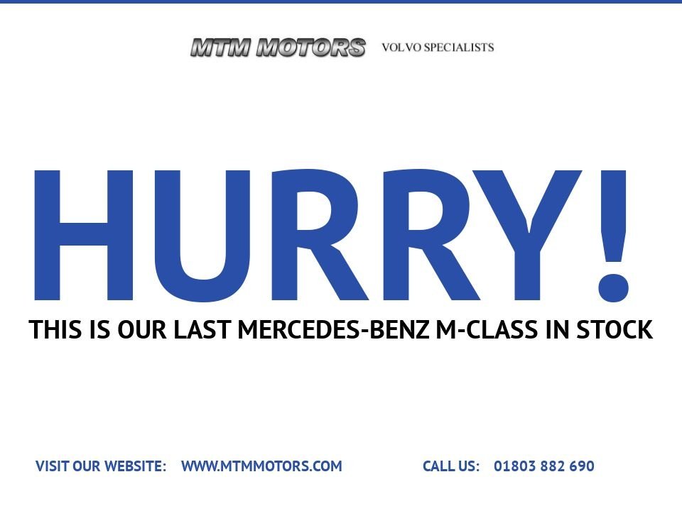 USED 2012 62 MERCEDES-BENZ M-CLASS 2.1 ML250 BlueTEC Sport SUV 5dr Diesel G-Tronic 4WD Euro 6 (s/s) (204 ps) FRONT AND REAR PARK + REAR CAMERA