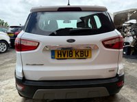 USED 2018 18 FORD ECOSPORT 1.0T EcoBoost Titanium SUV 5dr Petrol Manual Euro 6 (s/s) (125 ps) Wet Belt changed April 2026