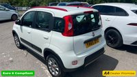 USED 2016 65 FIAT PANDA White 0.9 TwinAir 4x4, 60,545 miles, Euro 6, ULEZ compliant, 6-Speed manual, 15in Alloys, Bluetooth, Aair Conditioning, great spec. This 2016 Fiat Panda 4x4 is a rare find, having had only two owners from new. This capable compact car boasts a 0.9L petrol engine and a robust Four Wheel Drive system, making it ideal for various conditions. It meets Euro 6 emission standards, contributing to lower environmental impact. Inside, you'll find a practical five seat configuration with a Fix and Fold rear seat for versatility. The Winter Pack includes heated seats for added comfort, while the passenger seat features a convenient fold