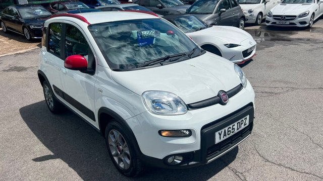 View our Fiat Panda White 0.9 TwinAir 4x4, 60,545 miles, Euro 6, ULEZ compliant, 6-Speed manual, 15in Alloys, Bluetooth, Aair Conditioning, great spec.