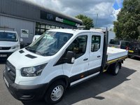 USED 2020 20 FORD TRANSIT 2.0 350 EcoBlue Leader DRPOSIDE Double Cab 4dr Diesel Manual RWD L3 Euro 6 (130 ps) NO VAT JUST 44K FSH !!!! FRESH MOT + SERVICE !!!