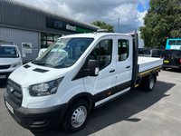 USED 2020 20 FORD TRANSIT 2.0 350 EcoBlue Leader DRPOSIDE Double Cab 4dr Diesel Manual RWD L3 Euro 6 (130 ps) NO VAT JUST 44K FSH !!!! FRESH MOT + SERVICE !!!