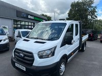 USED 2020 20 FORD TRANSIT 2.0 350 EcoBlue Leader DRPOSIDE Double Cab 4dr Diesel Manual RWD L3 Euro 6 (130 ps) NO VAT JUST 44K FSH !!!! FRESH MOT + SERVICE !!!