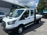 USED 2020 20 FORD TRANSIT 2.0 350 EcoBlue Leader DRPOSIDE Double Cab 4dr Diesel Manual RWD L3 Euro 6 (130 ps) NO VAT JUST 44K FSH !!!! FRESH MOT + SERVICE !!!