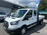 USED 2020 20 FORD TRANSIT 2.0 350 EcoBlue Leader DRPOSIDE Double Cab 4dr Diesel Manual RWD L3 Euro 6 (130 ps) NO VAT JUST 44K FSH !!!! FRESH MOT + SERVICE !!!