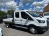 USED 2020 20 FORD TRANSIT 2.0 350 EcoBlue Leader DRPOSIDE Double Cab 4dr Diesel Manual RWD L3 Euro 6 (130 ps) NO VAT JUST 44K FSH !!!! FRESH MOT + SERVICE !!!