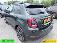 USED 2020 20 FIAT 500X Green 1.0 FireFly Turbo S-Design SUV, 19,925 miles, Euro 6, ULEZ compliant, CarPlay/Android Auto, 17in Alloys, Climate, Cruise, Rear sensors. This 2020 Fiat 500X FireFly Turbo S-Design boasts exceptionally low mileage for its age, having covered just 19,925 miles. This stylish S trim model is powered by an efficient 1.0L Petrol engine, meeting Euro 6 emissions standards. Inside, you'll find comfort and convenience with automatic dual zone climate control and a 7in HD touchscreen DAB radio featuring Bluetooth, USB, and AUX connectivity. Stay connected and entertained with Apple CarPlay and Android Auto integration, while the rear parki