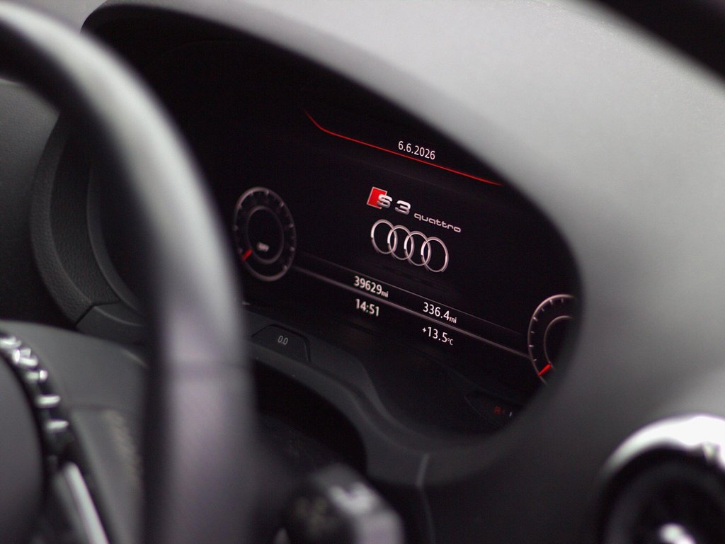 USED 2019 19 AUDI S3 2.0 TFSI Black Edition Sportback S Tronic quattro Euro 6 (s/s) 5dr PAN ROOF|NANO GREY|TECH PACK
