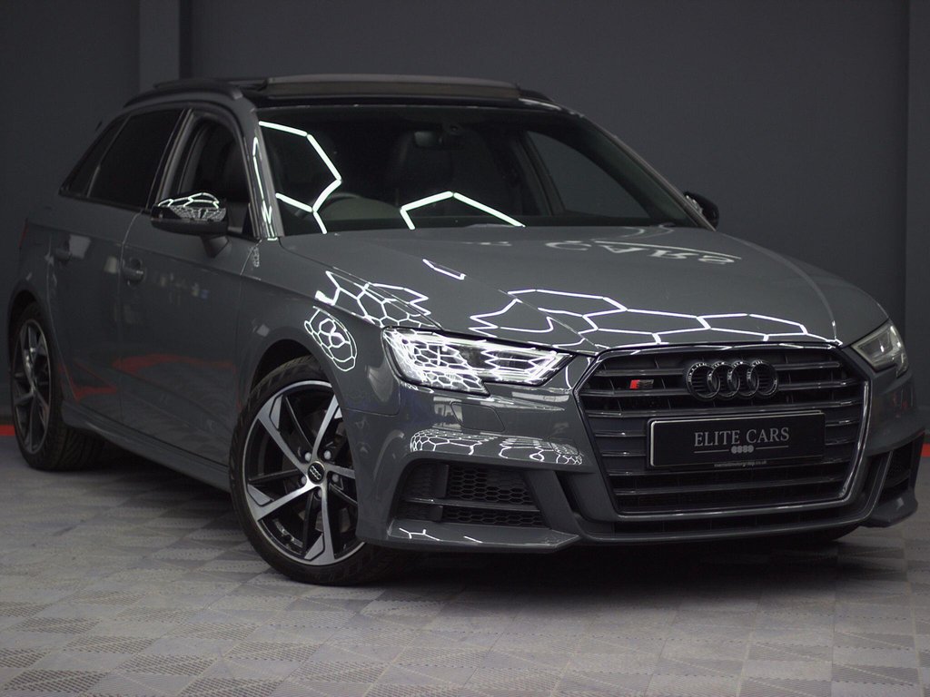 USED 2019 19 AUDI S3 2.0 TFSI Black Edition Sportback S Tronic quattro Euro 6 (s/s) 5dr PAN ROOF|NANO GREY|TECH PACK