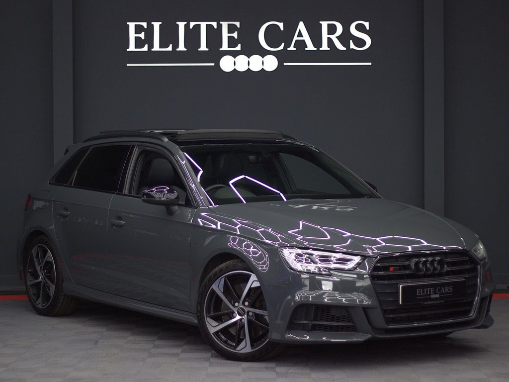 USED 2019 19 AUDI S3 2.0 TFSI Black Edition Sportback S Tronic quattro Euro 6 (s/s) 5dr PAN ROOF|NANO GREY|TECH PACK