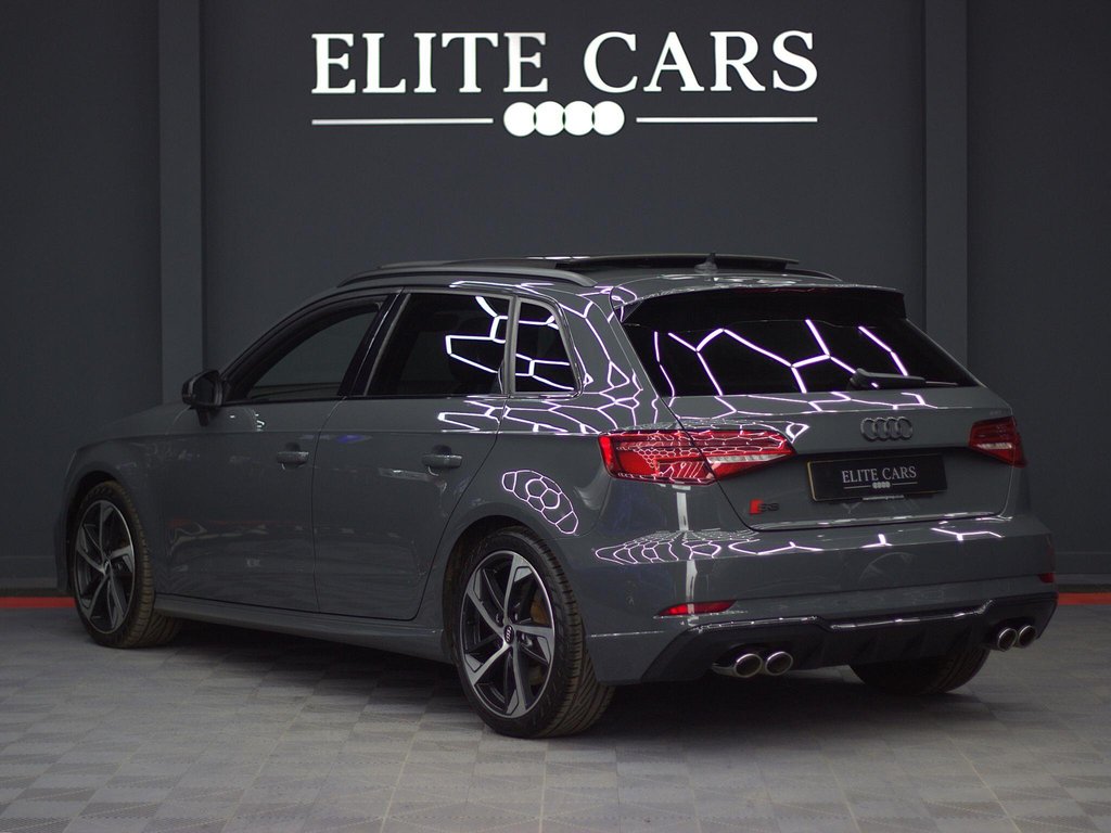 USED 2019 19 AUDI S3 2.0 TFSI Black Edition Sportback 5dr Petrol S Tronic quattro Euro 6 (s/s) (300 ps) PAN ROOF|NANO GREY|TECH PACK