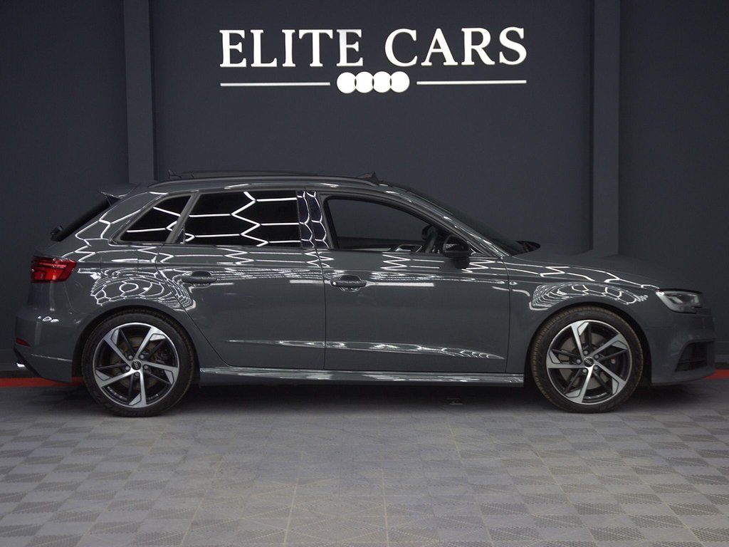 USED 2019 19 AUDI S3 2.0 TFSI Black Edition Sportback 5dr Petrol S Tronic quattro Euro 6 (s/s) (300 ps) PAN ROOF|NANO GREY|TECH PACK
