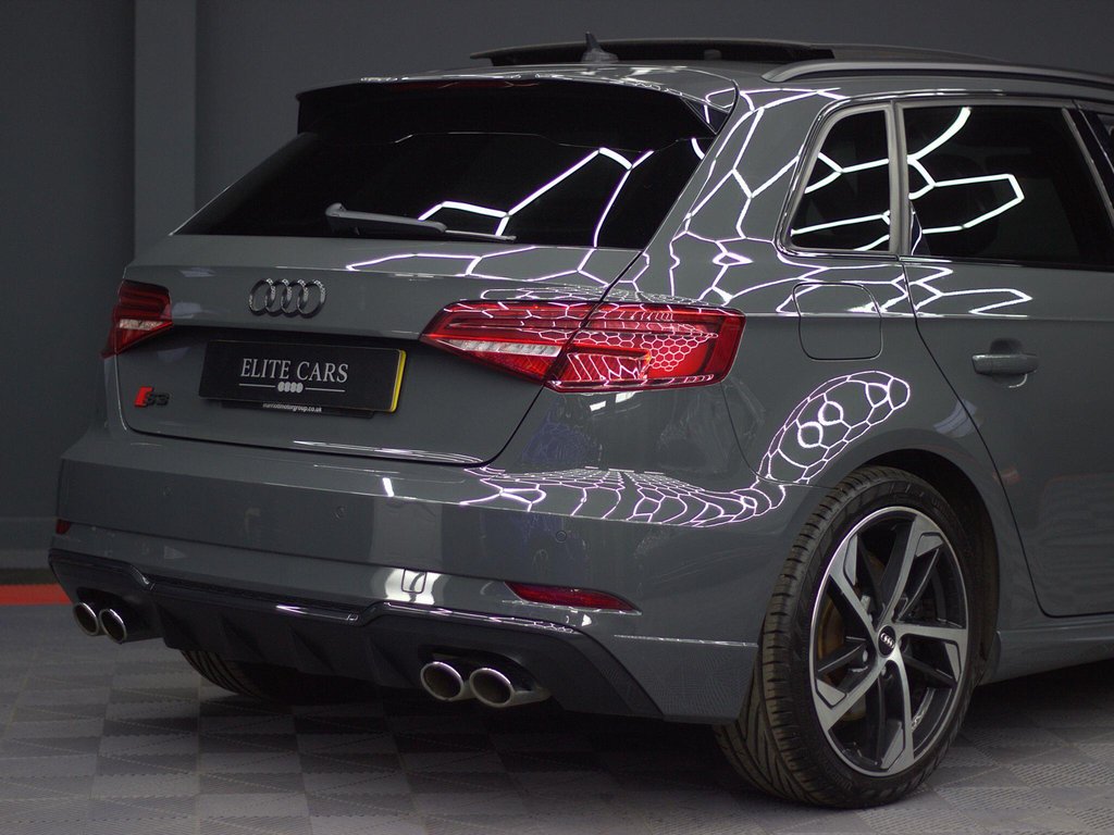 USED 2019 19 AUDI S3 2.0 TFSI Black Edition Sportback 5dr Petrol S Tronic quattro Euro 6 (s/s) (300 ps) PAN ROOF|NANO GREY|TECH PACK