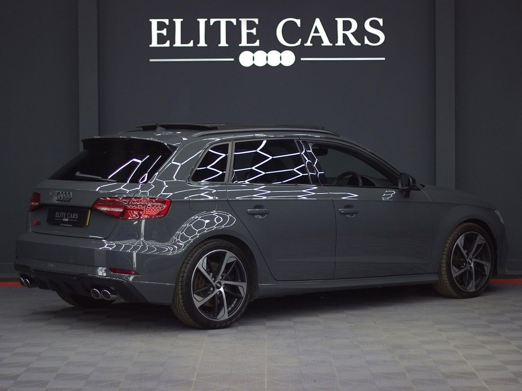 USED 2019 19 AUDI S3 2.0 TFSI Black Edition Sportback 5dr Petrol S Tronic quattro Euro 6 (s/s) (300 ps) PAN ROOF|NANO GREY|TECH PACK