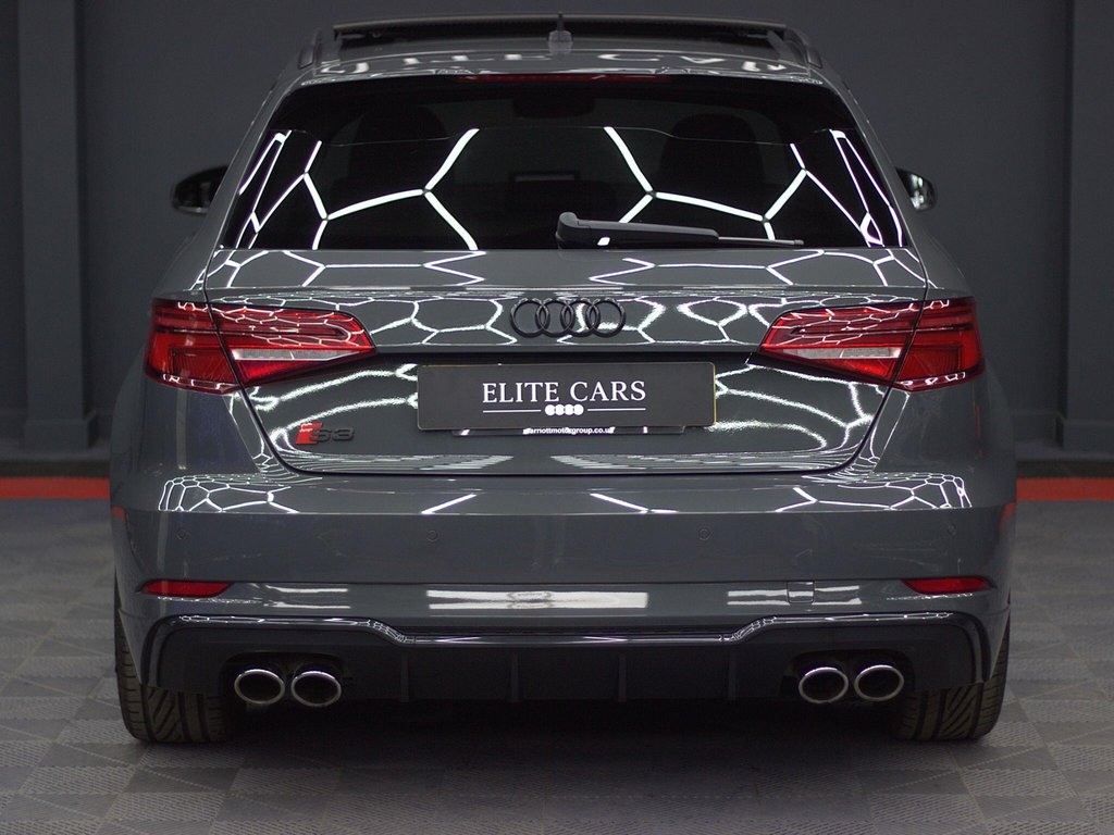 USED 2019 19 AUDI S3 2.0 TFSI Black Edition Sportback 5dr Petrol S Tronic quattro Euro 6 (s/s) (300 ps) PAN ROOF|NANO GREY|TECH PACK