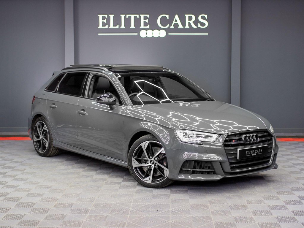 USED 2019 19 AUDI S3 2.0 TFSI Black Edition Sportback 5dr Petrol S Tronic quattro Euro 6 (s/s) (300 ps) PAN ROOF|NANO GREY|TECH PACK