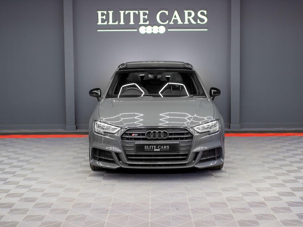 USED 2019 19 AUDI S3 2.0 TFSI Black Edition Sportback 5dr Petrol S Tronic quattro Euro 6 (s/s) (300 ps) PAN ROOF|NANO GREY|TECH PACK