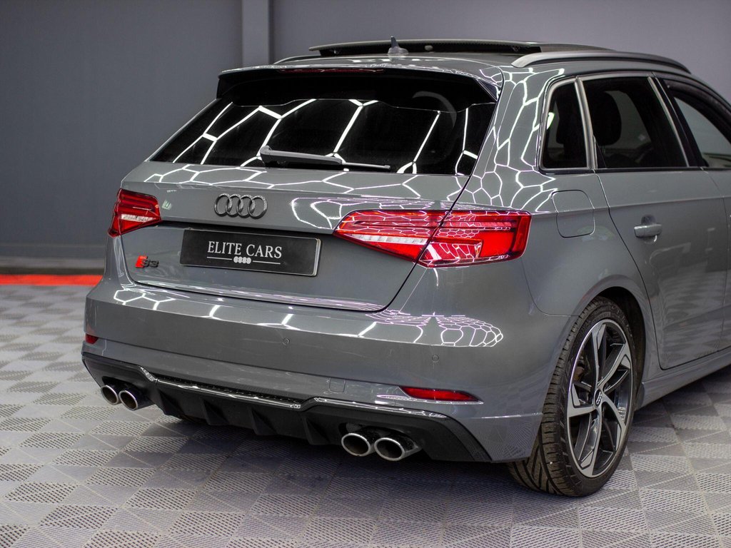 USED 2019 19 AUDI S3 2.0 TFSI Black Edition Sportback 5dr Petrol S Tronic quattro Euro 6 (s/s) (300 ps) PAN ROOF|NANO GREY|TECH PACK