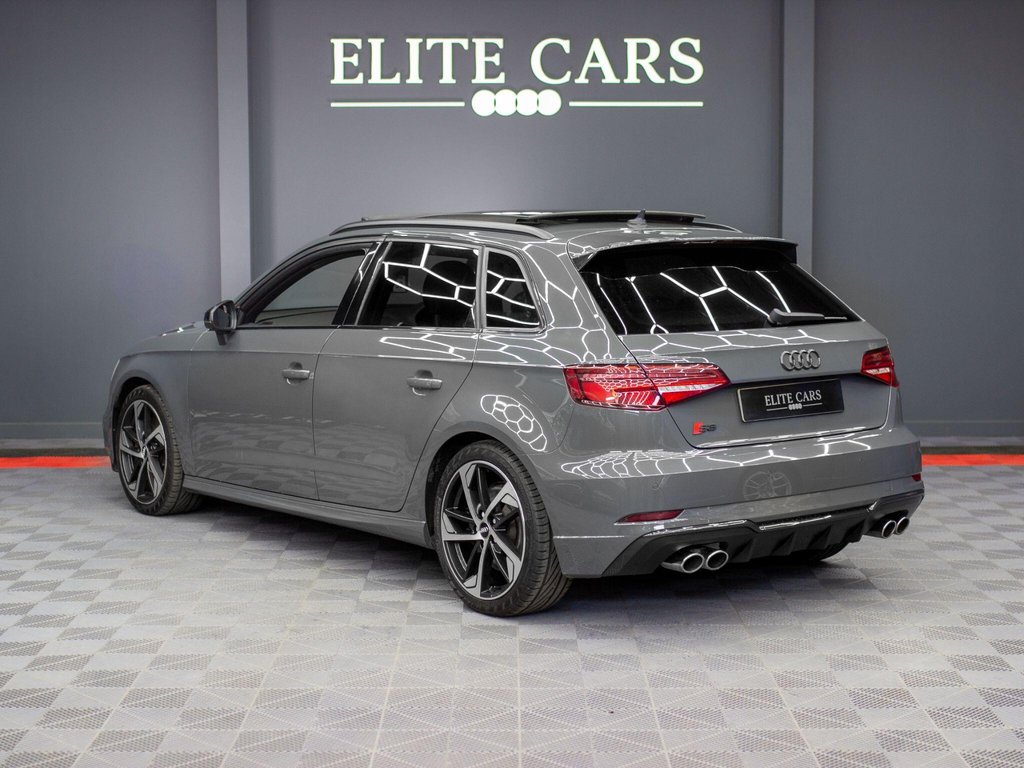 USED 2019 19 AUDI S3 2.0 TFSI Black Edition Sportback 5dr Petrol S Tronic quattro Euro 6 (s/s) (300 ps) PAN ROOF|NANO GREY|TECH PACK