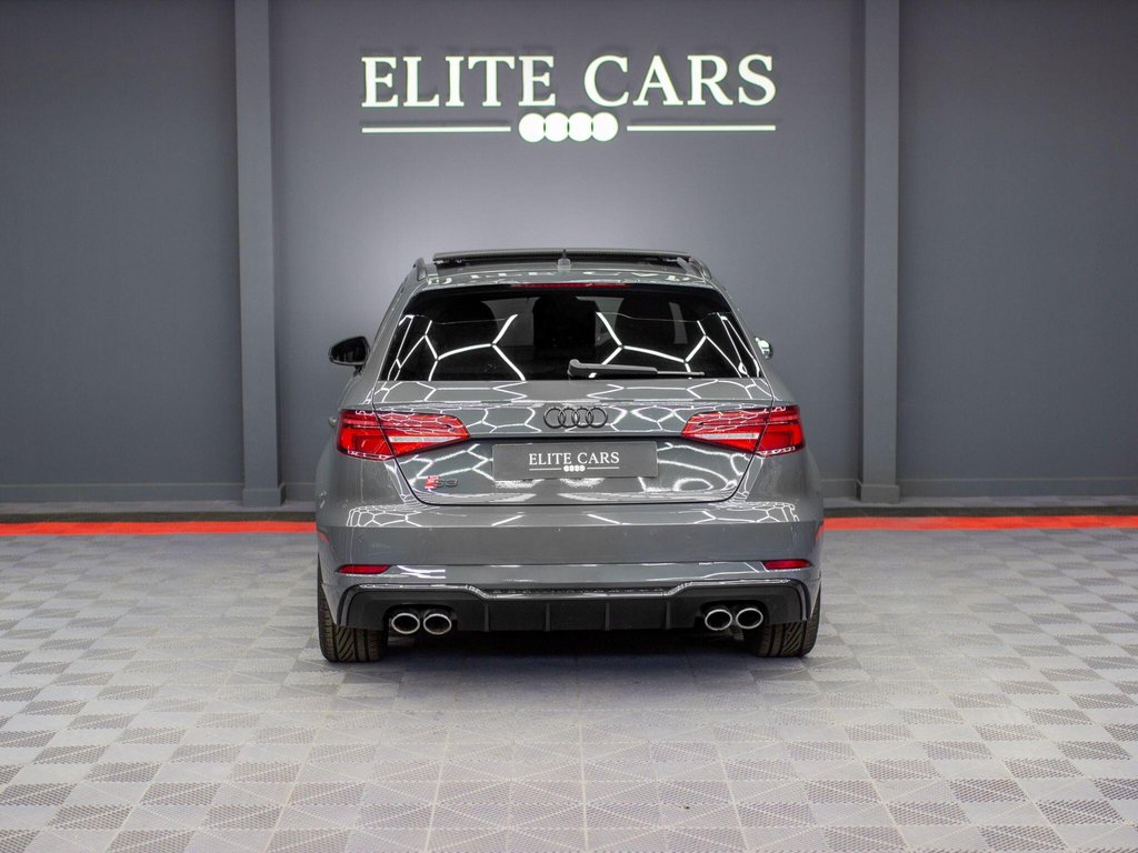 USED 2019 19 AUDI S3 2.0 TFSI Black Edition Sportback 5dr Petrol S Tronic quattro Euro 6 (s/s) (300 ps) PAN ROOF|NANO GREY|TECH PACK