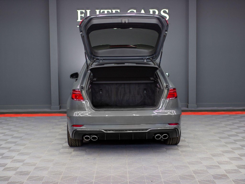 USED 2019 19 AUDI S3 2.0 TFSI Black Edition Sportback 5dr Petrol S Tronic quattro Euro 6 (s/s) (300 ps) PAN ROOF|NANO GREY|TECH PACK