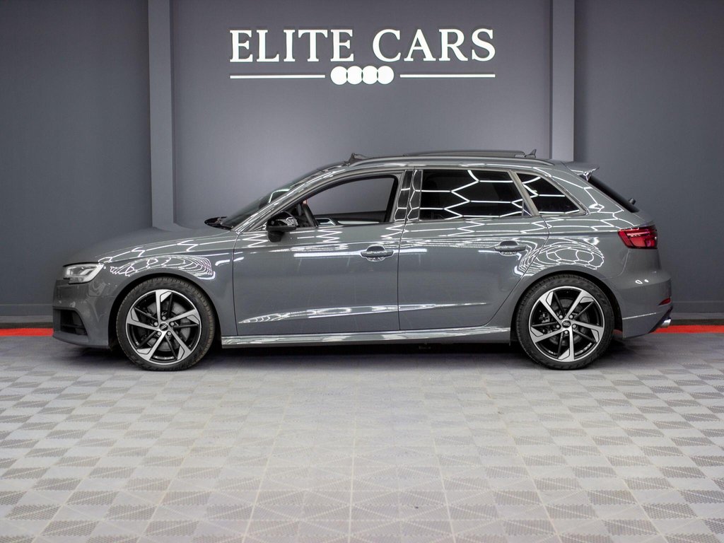 USED 2019 19 AUDI S3 2.0 TFSI Black Edition Sportback 5dr Petrol S Tronic quattro Euro 6 (s/s) (300 ps) PAN ROOF|NANO GREY|TECH PACK