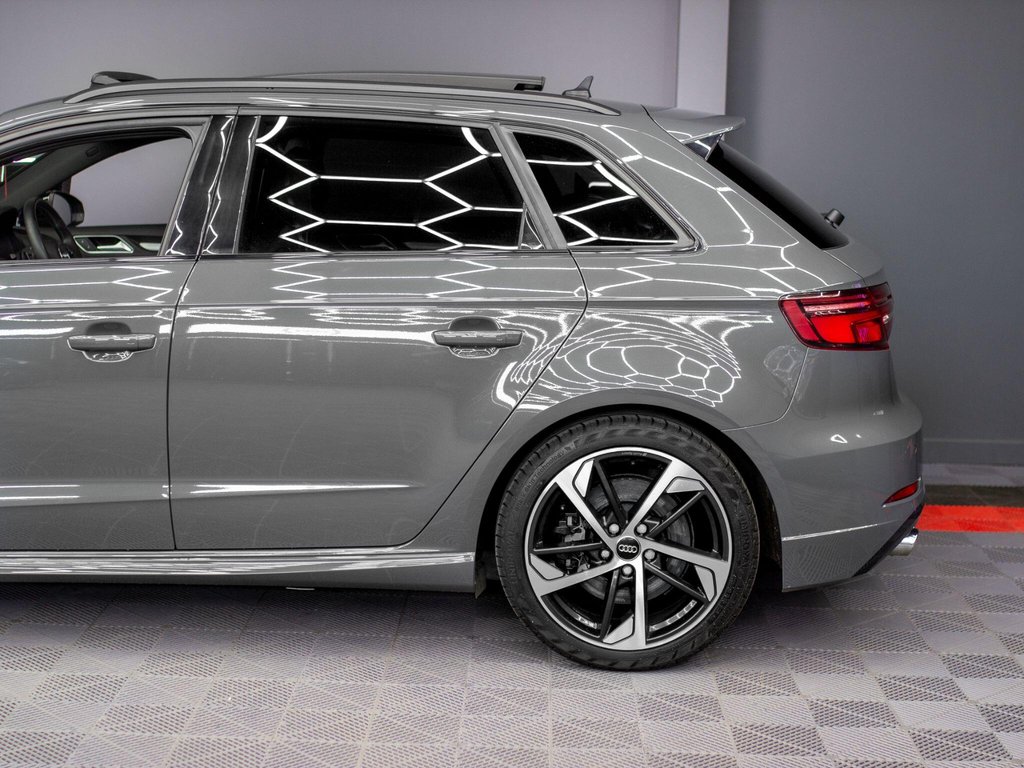 USED 2019 19 AUDI S3 2.0 TFSI Black Edition Sportback 5dr Petrol S Tronic quattro Euro 6 (s/s) (300 ps) PAN ROOF|NANO GREY|TECH PACK