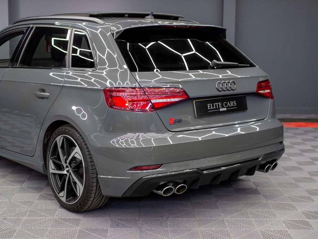 USED 2019 19 AUDI S3 2.0 TFSI Black Edition Sportback 5dr Petrol S Tronic quattro Euro 6 (s/s) (300 ps) PAN ROOF|NANO GREY|TECH PACK