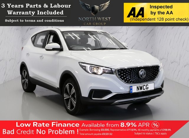 View our MG MG ZS 44.5kWh Excite SUV 5dr Electric Auto (143 ps) NATIONWIDE PARTS & LABOUR WARRANTY INCLUDED + 12 MONTHS AA BREAKDOWN FREE