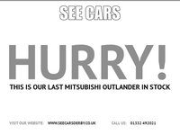 USED 2015 15 MITSUBISHI OUTLANDER 2.0h 12kWh GX4h SUV 5dr Petrol Plug-in Hybrid CVT 4WD Euro 5 (s/s) (200 ps) REVERSE CAM, BLUETOOTH, CRUISE