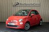 USED 2016 16 FIAT 500 1.2 Lounge Hatchback 3dr Petrol Manual Euro 6 (s/s) (69 bhp) 