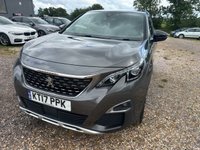 USED 2017 17 PEUGEOT 3008 1.6 BlueHDi GT Line SUV 5dr Diesel Manual Euro 6 (s/s) (120 ps) 1.6HDI, GT LINE ULEZ COMPLIANT !