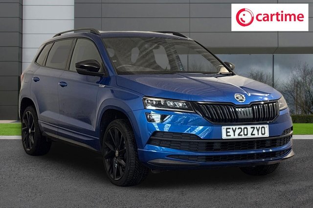 View our Skoda Karoq 1.5 TSI ACT SportLine SUV 5dr Petrol DSG Euro 6 (s/s) (150 ps) Panoramic Sunroof, Rear View Camera, Front / Rear Parking Sensors, Smartlink Plus, Satellite Navigation