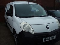 2012 RENAULT KANGOO MAXI 1.5 LL21 dCi Panel Van 4dr Diesel Manual FWD L3 H1 (140 g/km, 90 bhp) &pound;3995.00